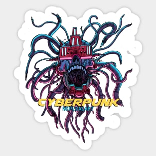 neplealart cyberpunk Sticker